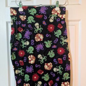Pinup Girl Clothing Cthulhu Pencil Skirt - XL